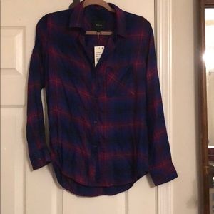 Rails flannel button down